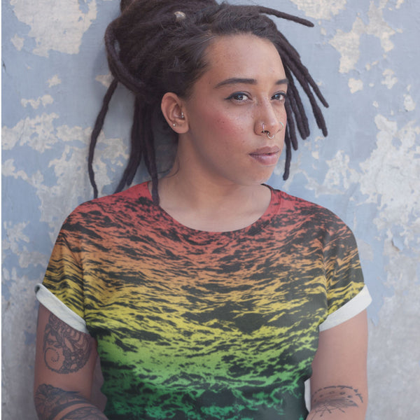 65 MCMLXV Unisex LGBT Pride Rainbow Waves Print T-shirt - 65mcmlxv