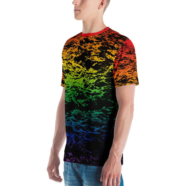 65 MCMLXV Unisex LGBT Pride Rainbow Waves Print T-shirt - 65mcmlxv