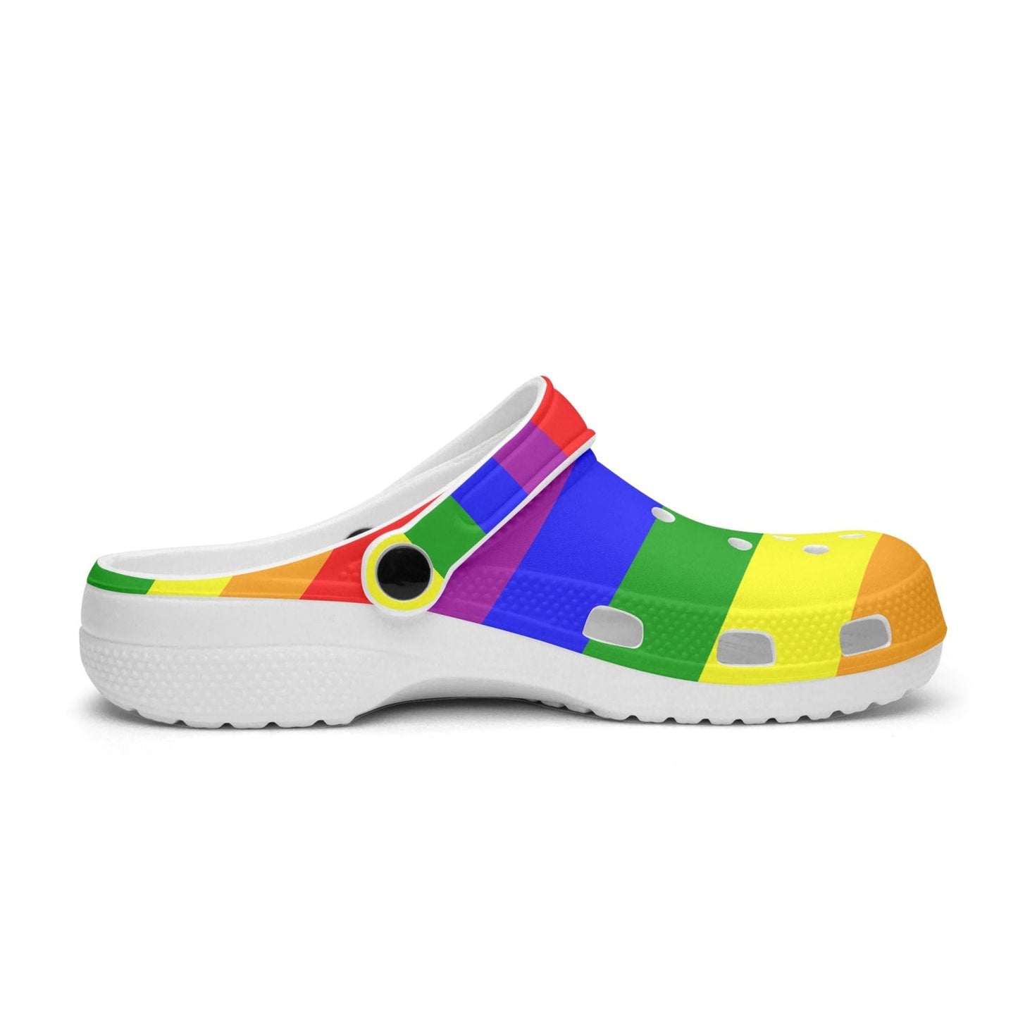 65 MCMLXV Unisex LGBT Rainbow Flag Printed Clogs - 65mcmlxv