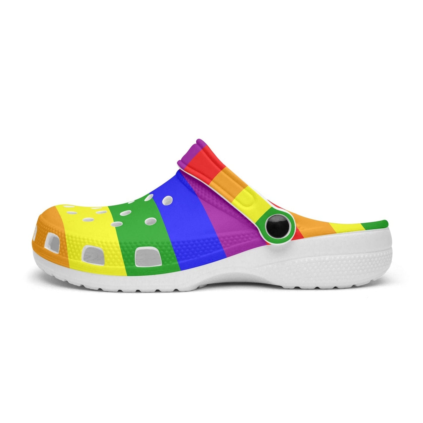 65 MCMLXV Unisex LGBT Rainbow Flag Printed Clogs - 65mcmlxv