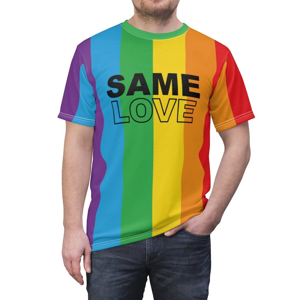65 MCMLXV Unisex LGBT Rainbow Flag Same Love T-Shirt - 65mcmlxv