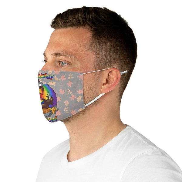 65 MCMLXV Unisex LGBT Thankful & Fierce Thanksgiving Turkey Print Face Mask - 65mcmlxv