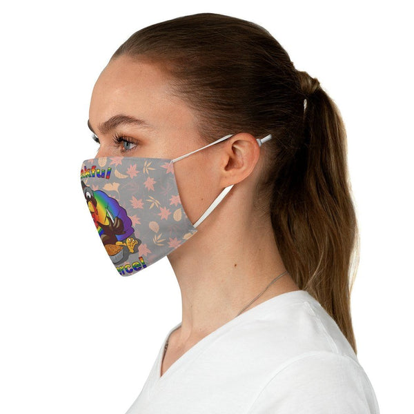 65 MCMLXV Unisex LGBT Thankful & Fierce Thanksgiving Turkey Print Face Mask - 65mcmlxv