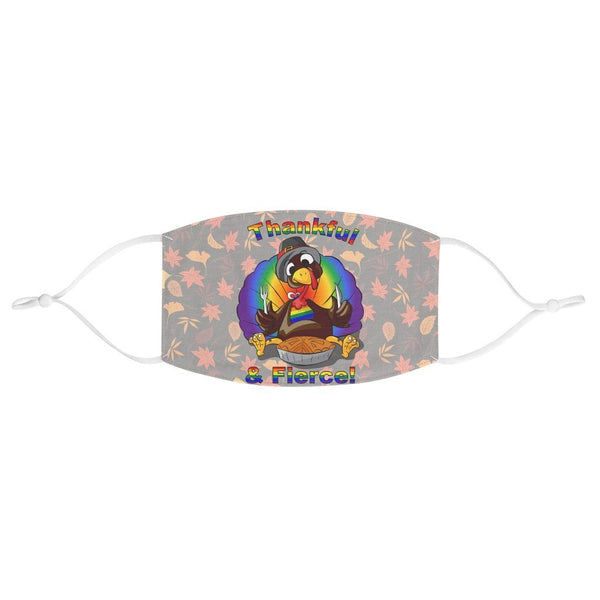 65 MCMLXV Unisex LGBT Thankful & Fierce Thanksgiving Turkey Print Face Mask - 65mcmlxv