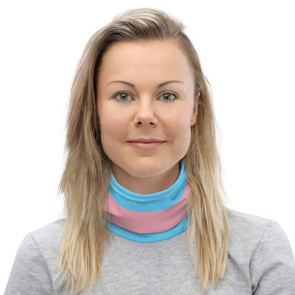65 MCMLXV Unisex LGBT Transgender Flag Print Neck Gaiter - 65mcmlxv