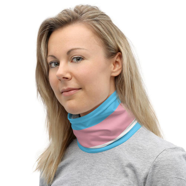 65 MCMLXV Unisex LGBT Transgender Flag Print Neck Gaiter - 65mcmlxv
