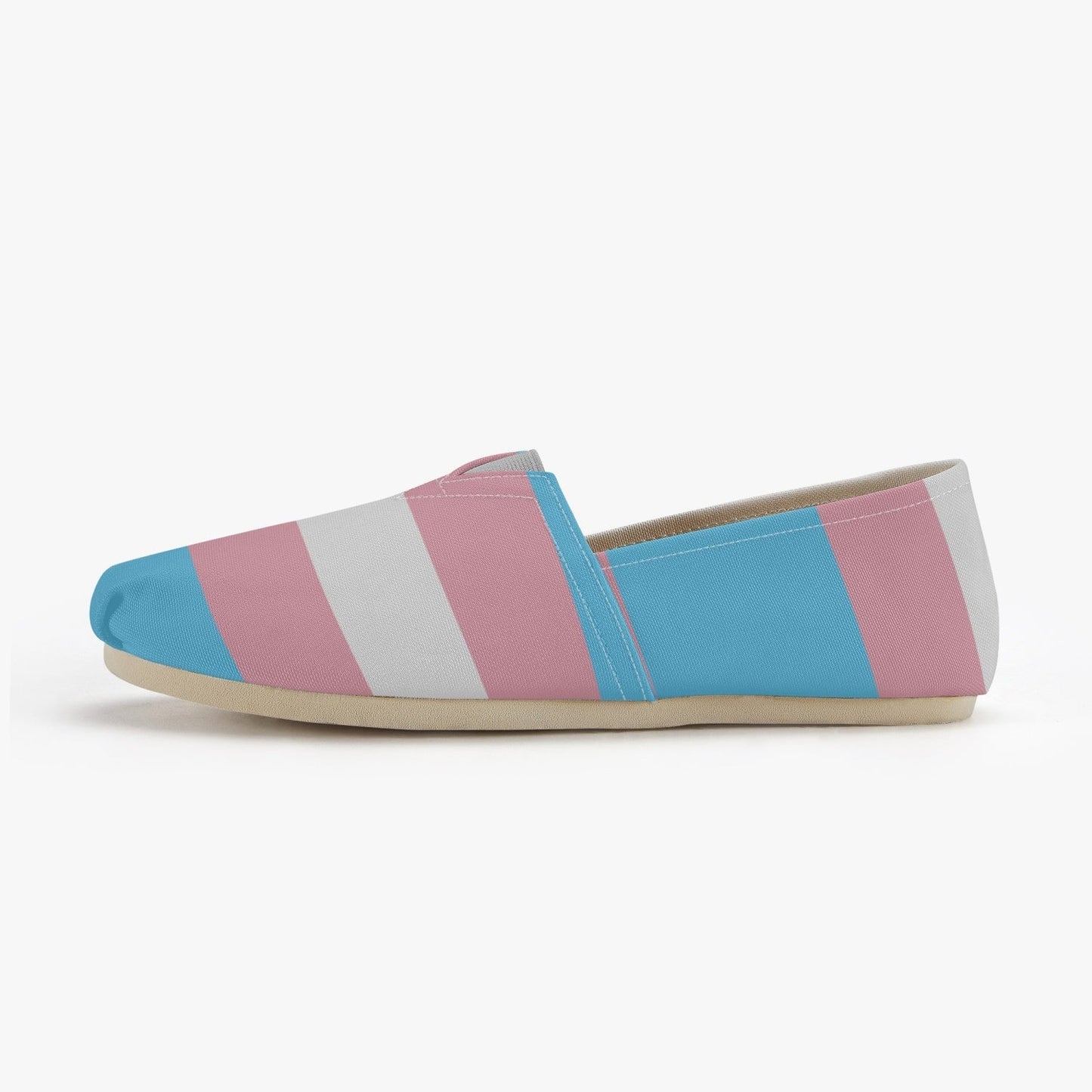 65 MCMLXV Unisex LGBT Transgender Pride Flag Print Canvas Shoes - 65mcmlxv