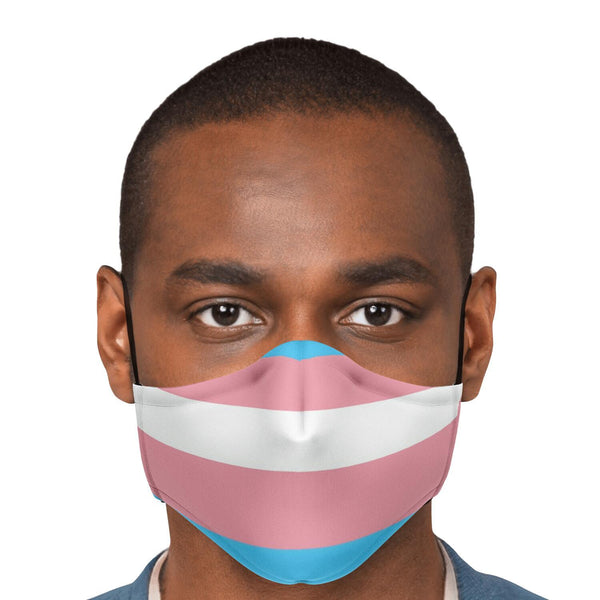 65 MCMLXV Unisex LGBT Transgender Pride Flag Print Face Mask - 65mcmlxv