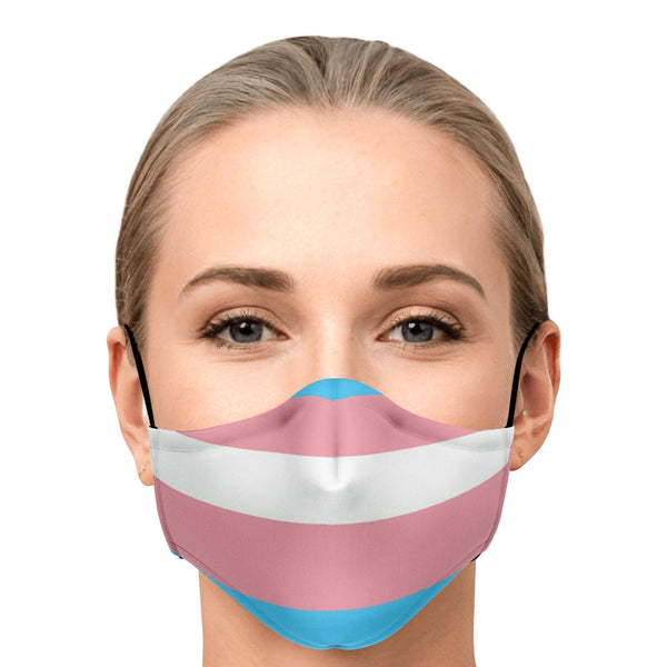 65 MCMLXV Unisex LGBT Transgender Pride Flag Print Face Mask - 65mcmlxv