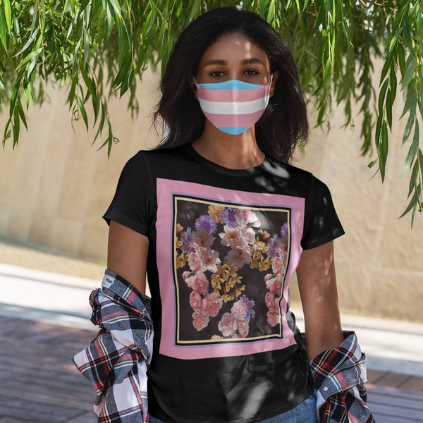 65 MCMLXV Unisex LGBT Transgender Pride Flag Print Face Mask - 65mcmlxv
