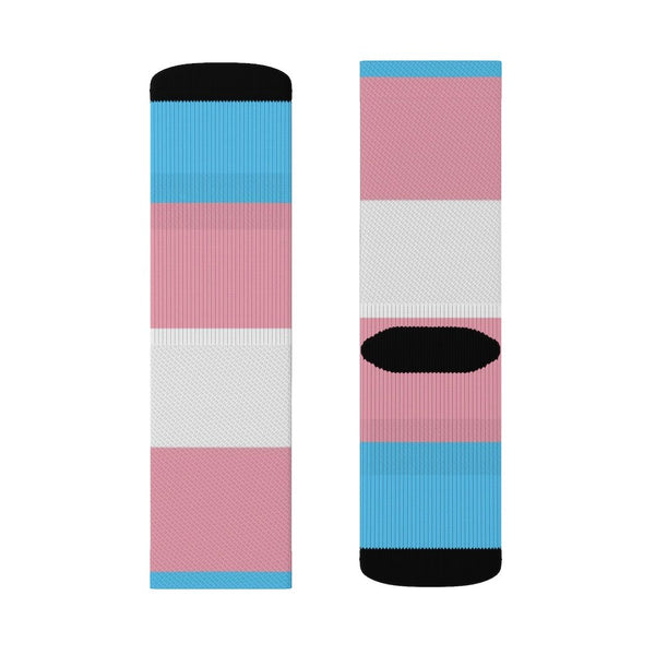 65 MCMLXV Unisex LGBT Transgender Pride Flag Print Socks - 65mcmlxv