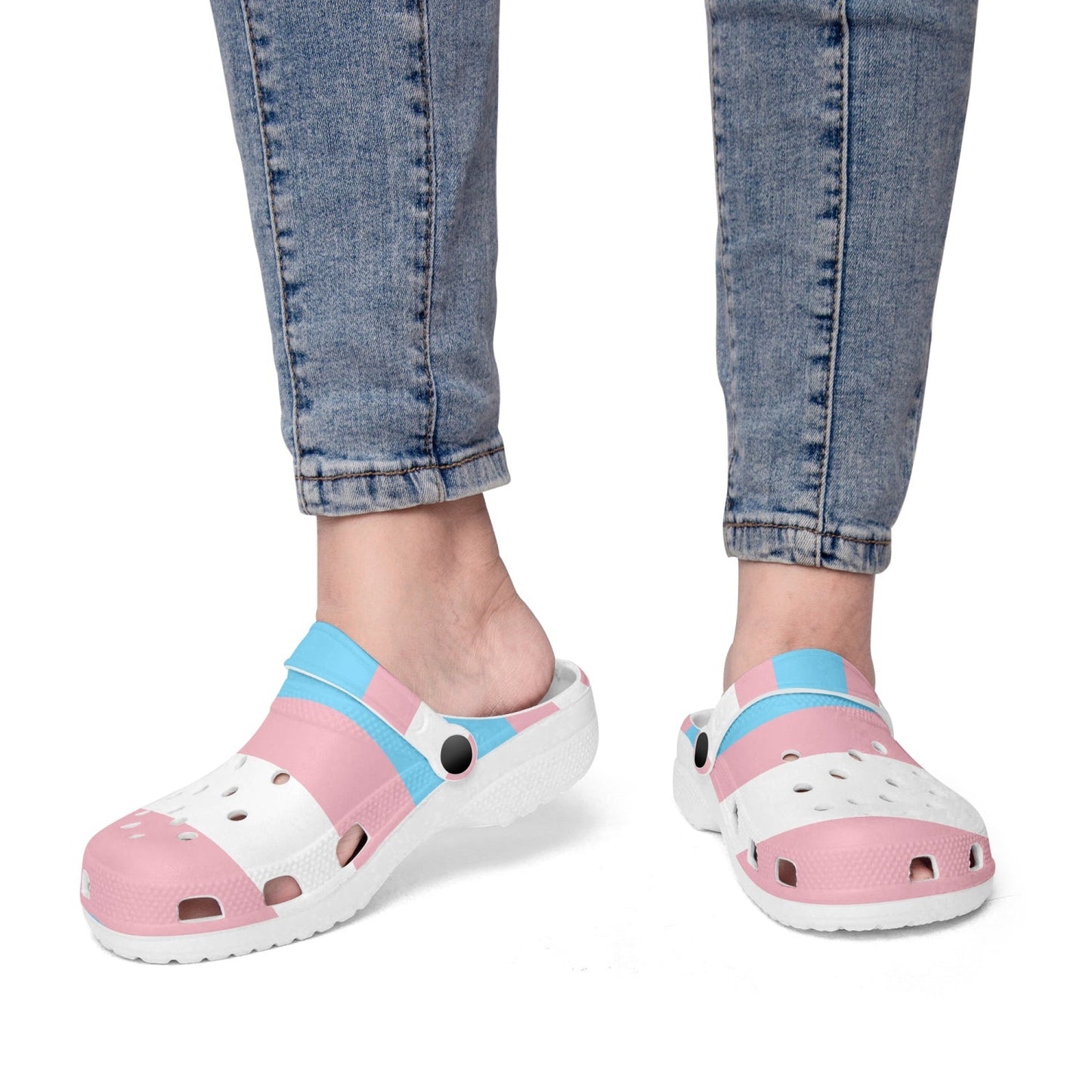65 MCMLXV Unisex LGBT Transgender Pride Flag Printed Clogs - 65mcmlxv