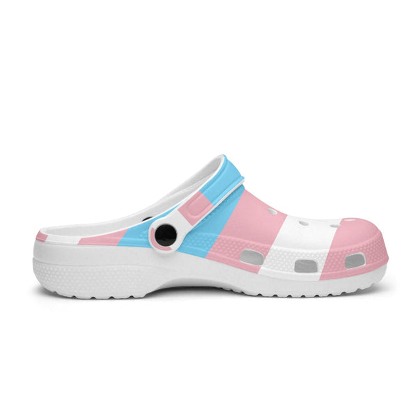65 MCMLXV Unisex LGBT Transgender Pride Flag Printed Clogs - 65mcmlxv