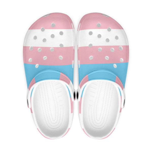 65 MCMLXV Unisex LGBT Transgender Pride Flag Printed Clogs - 65mcmlxv