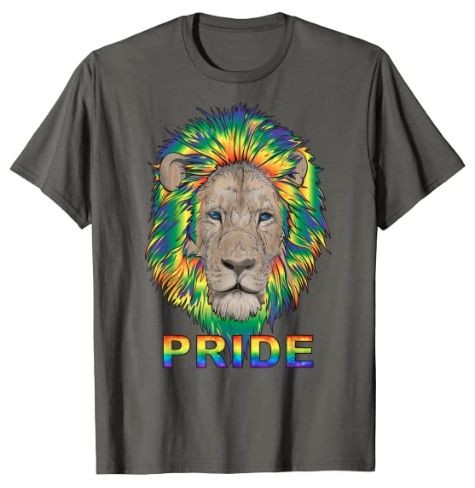65 MCMLXV Unisex LGBTQ PRIDE Rainbow Lion Graphic T-Shirt - 65mcmlxv