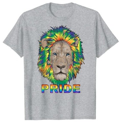 65 MCMLXV Unisex LGBTQ PRIDE Rainbow Lion Graphic T-Shirt - 65mcmlxv