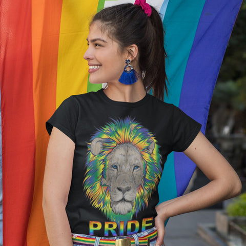 65 MCMLXV Unisex LGBTQ PRIDE Rainbow Lion Graphic T-Shirt - 65mcmlxv