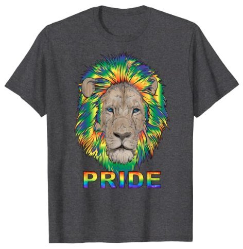 65 MCMLXV Unisex LGBTQ PRIDE Rainbow Lion Graphic T-Shirt - 65mcmlxv