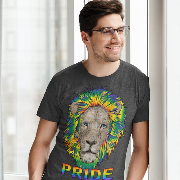 65 MCMLXV Unisex LGBTQ PRIDE Rainbow Lion Graphic T-Shirt - 65mcmlxv