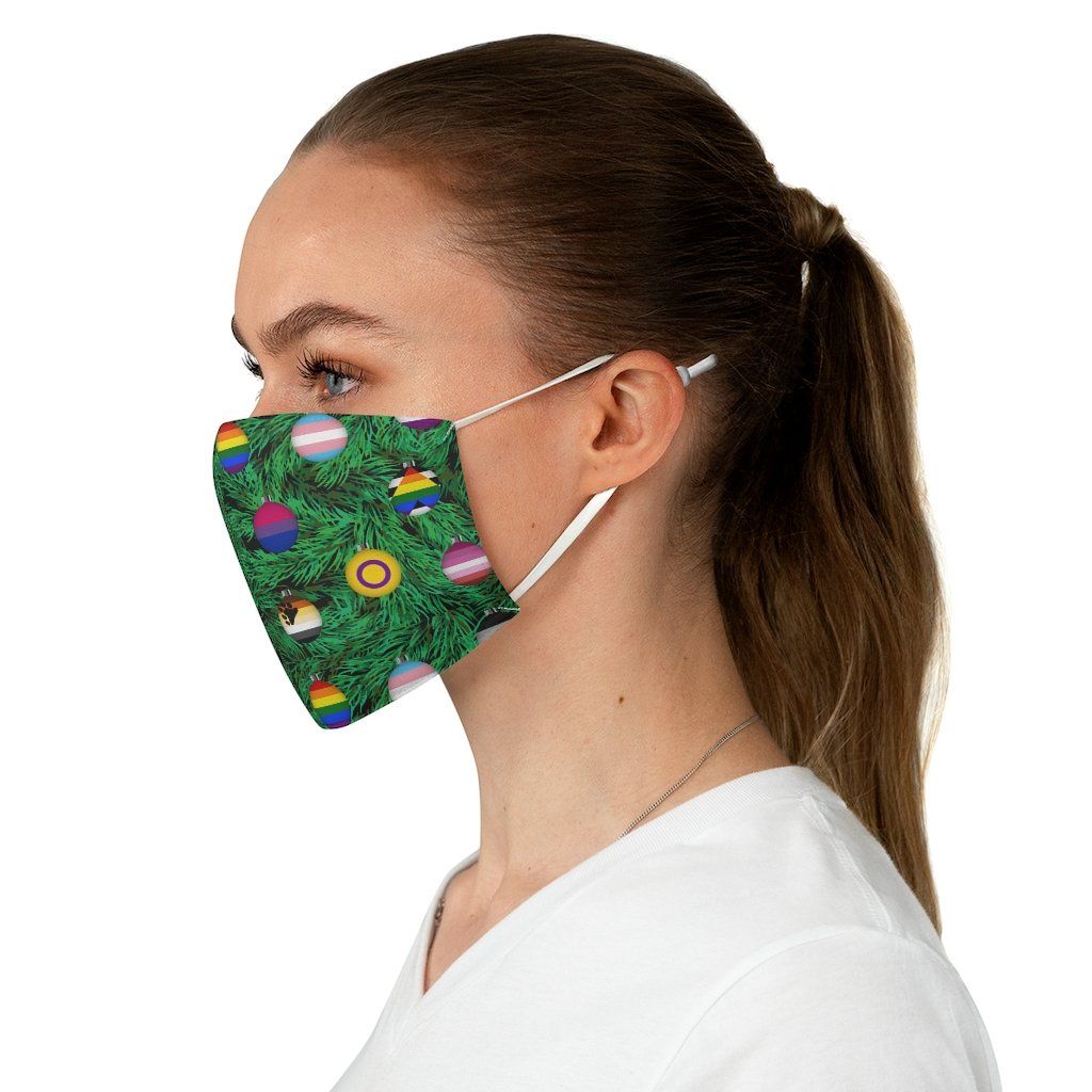 65 MCMLXV Unisex LGBTQI Christmas Ornaments Print Face Mask - 65mcmlxv
