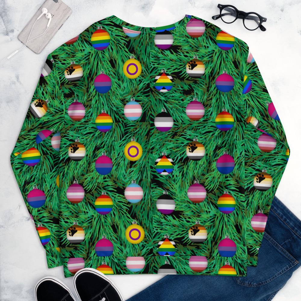 65 MCMLXV Unisex LGBTQI Pride Christmas Ornaments Print Sweatshirt Jumper - 65mcmlxv