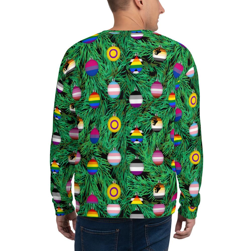 65 MCMLXV Unisex LGBTQI Pride Christmas Ornaments Print Sweatshirt Jumper - 65mcmlxv