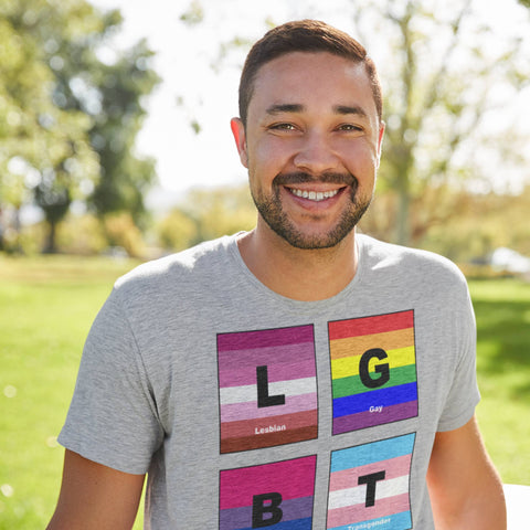 65 MCMLXV Unisex LGBTQI Pride Flags Graphic T-Shirt - 65mcmlxv