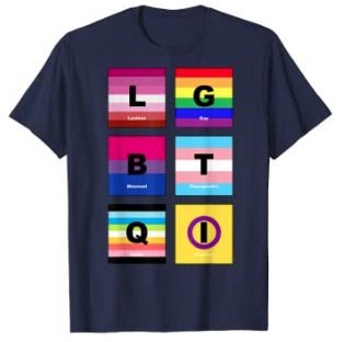 65 MCMLXV Unisex LGBTQI Pride Flags Graphic T-Shirt - 65mcmlxv