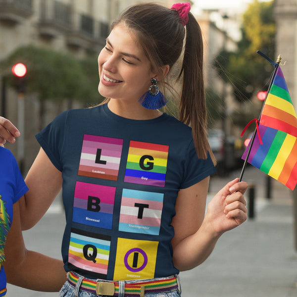 65 MCMLXV Unisex LGBTQI Pride Flags Graphic T-Shirt - 65mcmlxv