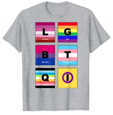 65 MCMLXV Unisex LGBTQI Pride Flags Graphic T-Shirt - 65mcmlxv