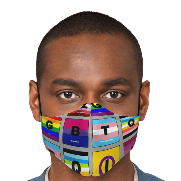 65 MCMLXV Unisex LGBTQI Pride Flags Print 2 Layer Reusable Face Mask - 65mcmlxv