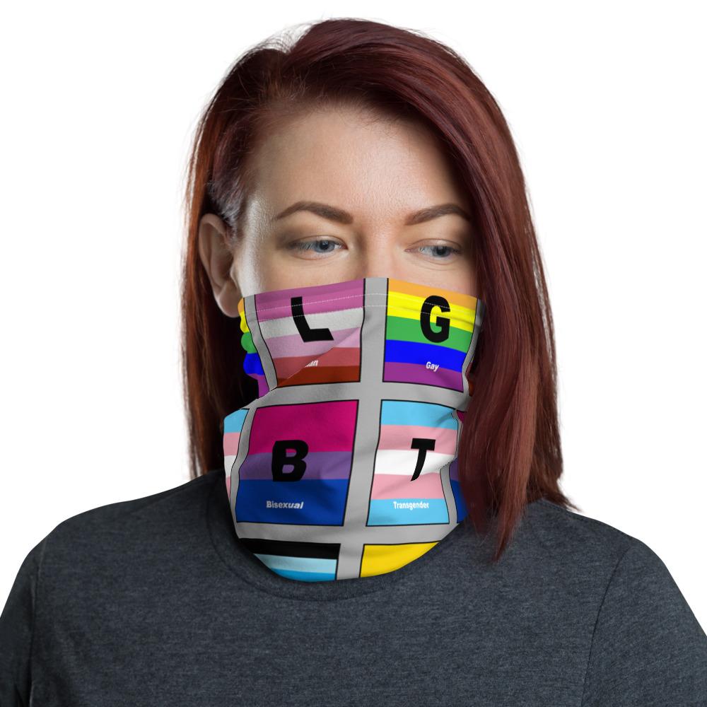 65 MCMLXV Unisex LGBTQI Pride Flags Print Neck Gaiter Balaclava - 65mcmlxv