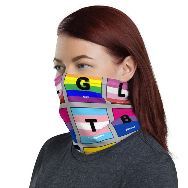 65 MCMLXV Unisex LGBTQI Pride Flags Print Neck Gaiter Balaclava - 65mcmlxv