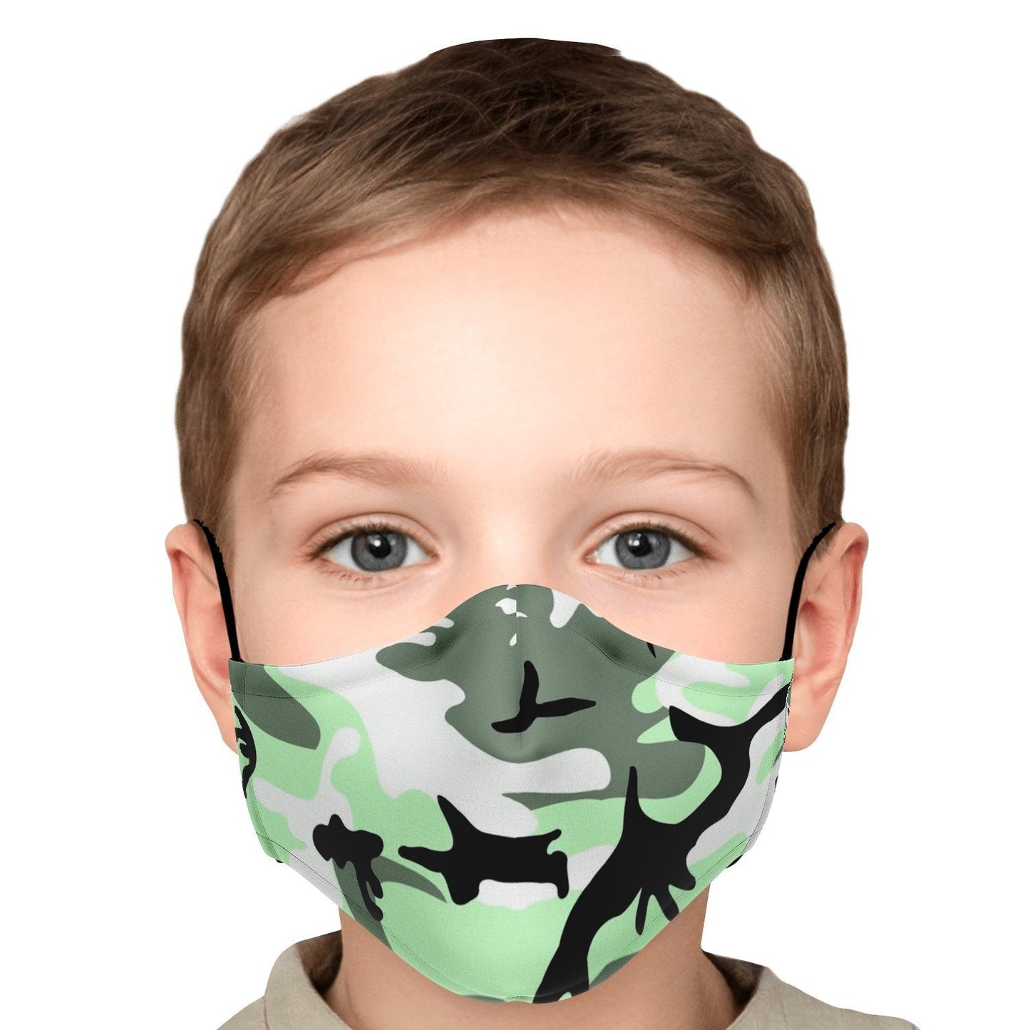 65 MCMLXV Unisex Lime Camouflage Print Face Mask - 65mcmlxv