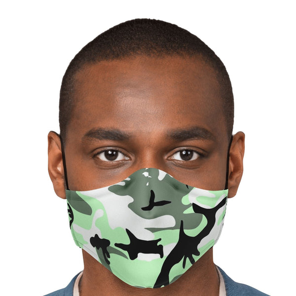 65 MCMLXV Unisex Lime Camouflage Print Face Mask - 65mcmlxv