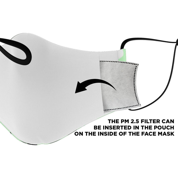 65 MCMLXV Unisex Lime Camouflage Print Face Mask - 65mcmlxv