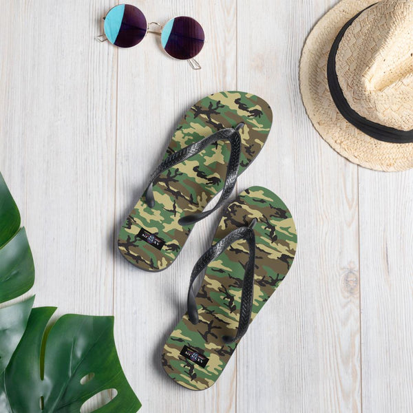 65 MCMLXV Unisex Military Camoufalge Print Flip - Flops - 65mcmlxv