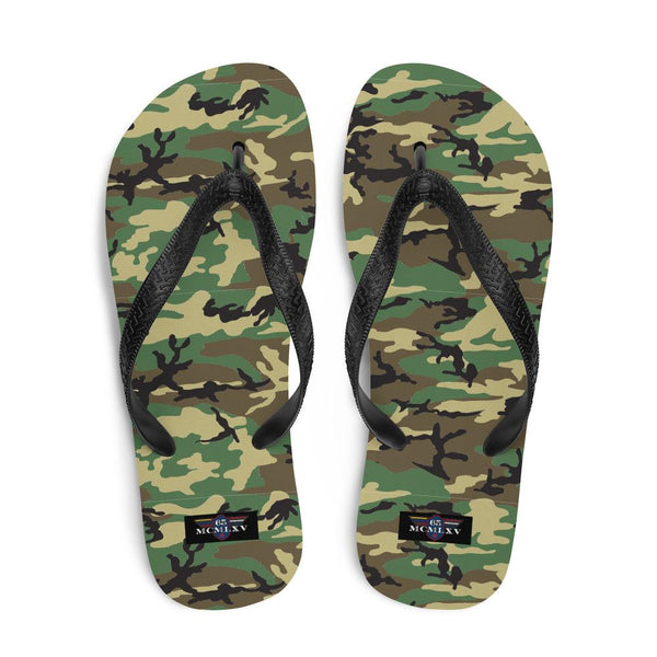 65 MCMLXV Unisex Military Camoufalge Print Flip - Flops - 65mcmlxv