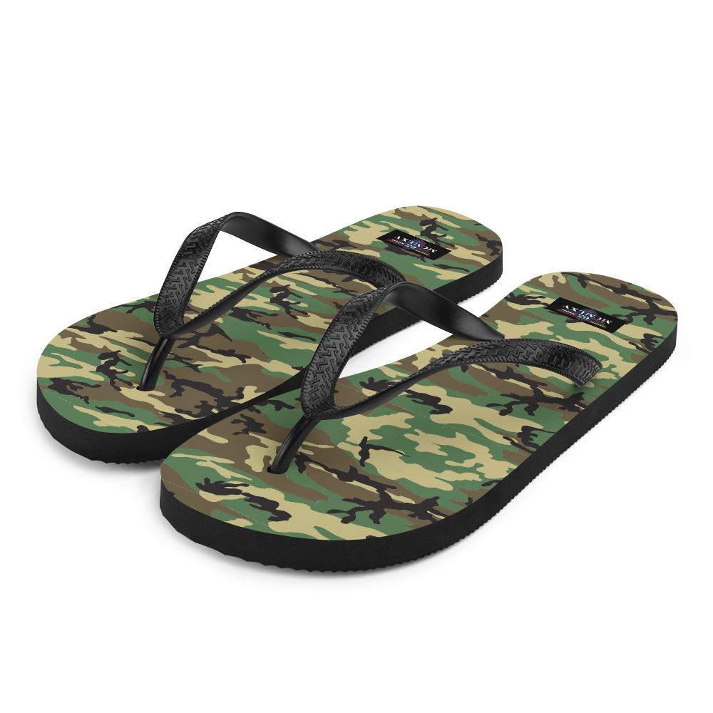 65 MCMLXV Unisex Military Camoufalge Print Flip - Flops - 65mcmlxv