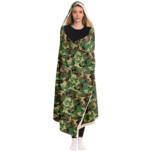65 MCMLXV Unisex Military Camouflage Hooded Blanket - 65mcmlxv