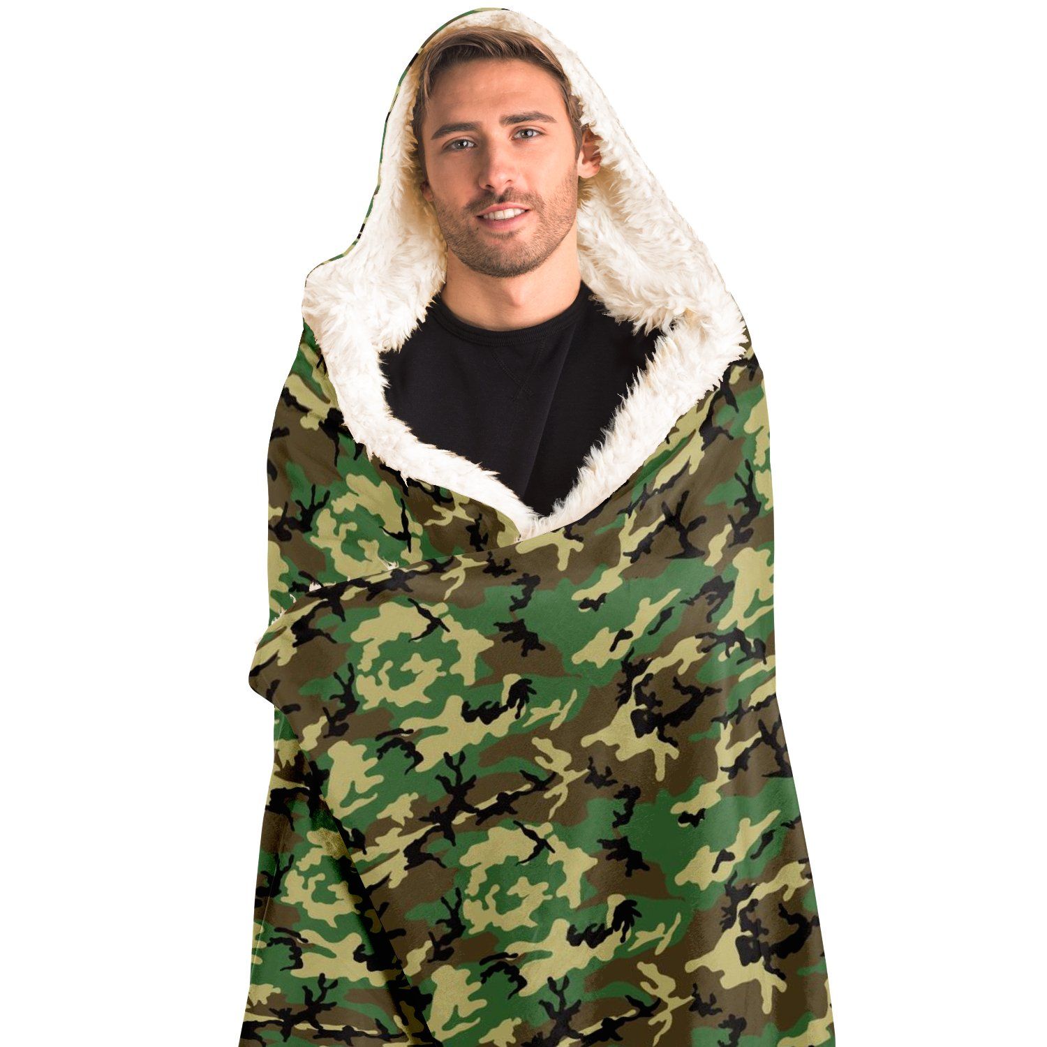 65 MCMLXV Unisex Military Camouflage Hooded Blanket - 65mcmlxv