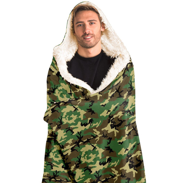 65 MCMLXV Unisex Military Camouflage Hooded Blanket - 65mcmlxv