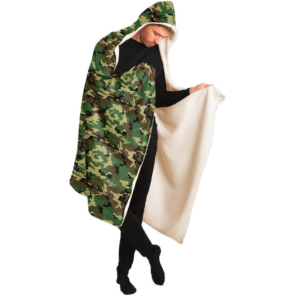 65 MCMLXV Unisex Military Camouflage Hooded Blanket - 65mcmlxv