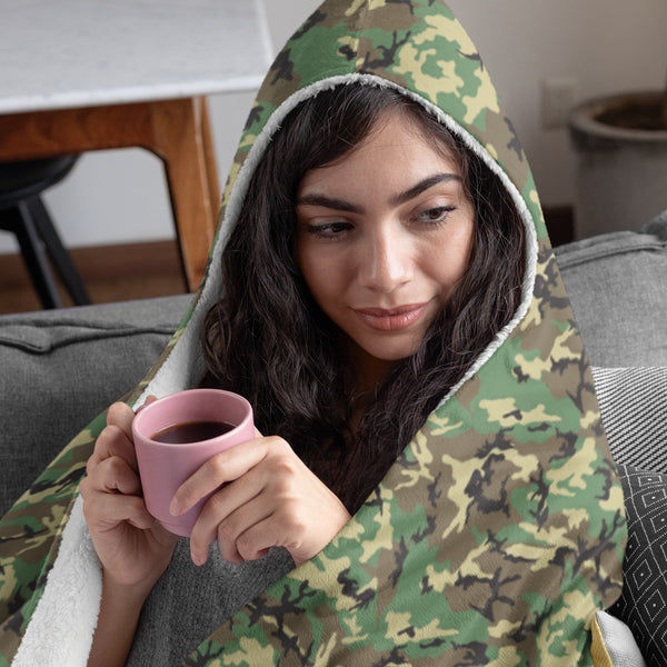 65 MCMLXV Unisex Military Camouflage Hooded Blanket - 65mcmlxv