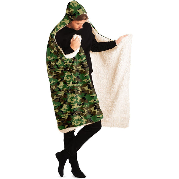 65 MCMLXV Unisex Military Camouflage Hooded Blanket - 65mcmlxv