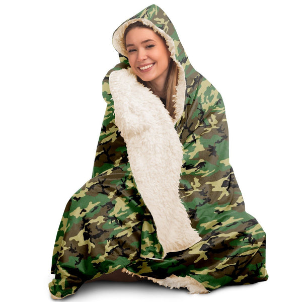 65 MCMLXV Unisex Military Camouflage Hooded Blanket - 65mcmlxv