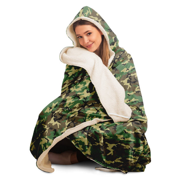 65 MCMLXV Unisex Military Camouflage Hooded Blanket - 65mcmlxv