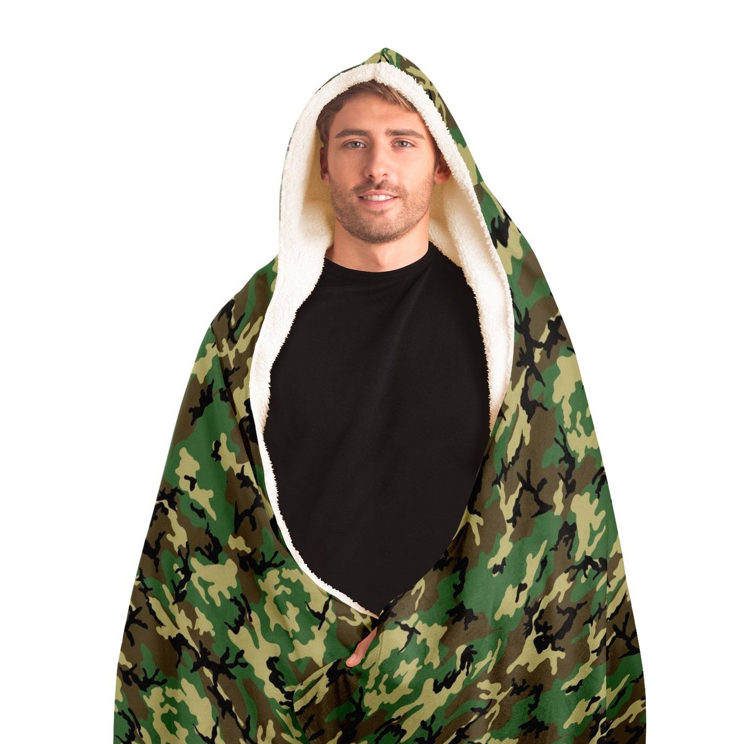 65 MCMLXV Unisex Military Camouflage Hooded Blanket - 65mcmlxv