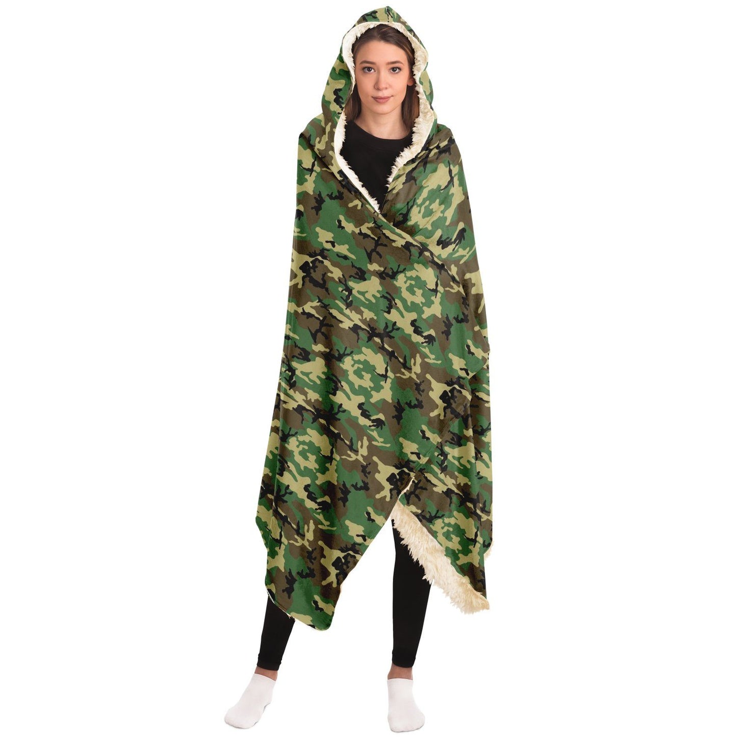 65 MCMLXV Unisex Military Camouflage Hooded Blanket - 65mcmlxv