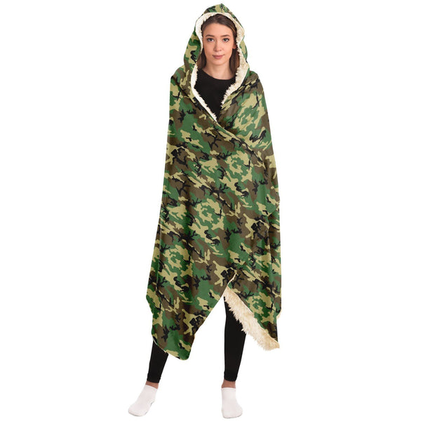 65 MCMLXV Unisex Military Camouflage Hooded Blanket - 65mcmlxv